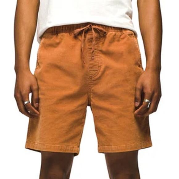 Prana Canyon Camp Short 7" Inseam Men's XXL Clay Standard Fit Corduroy Stretch - Picture 1 of 10